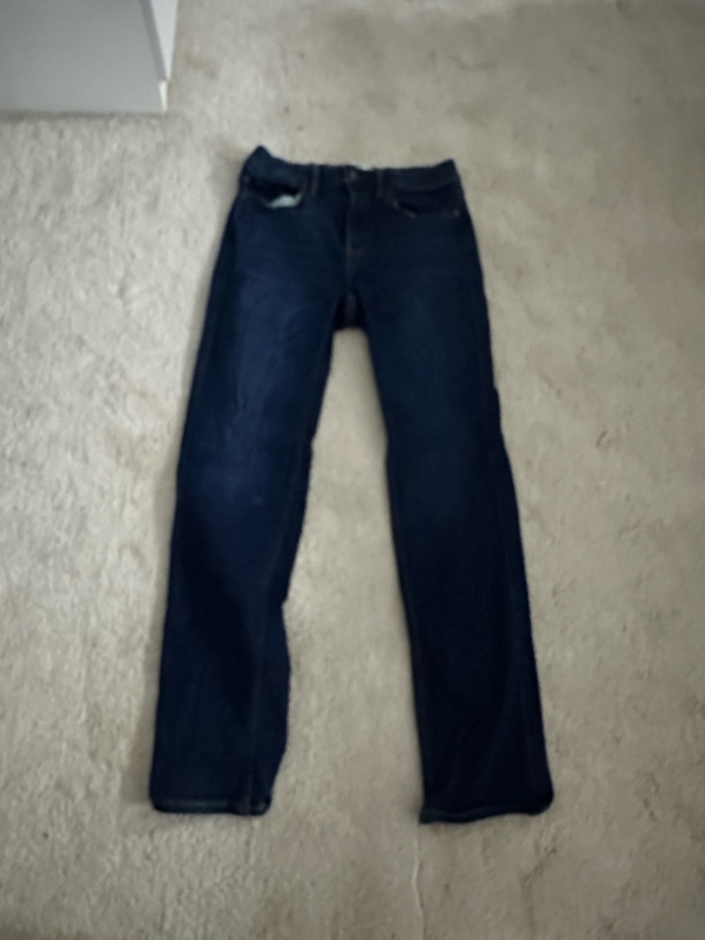 Kids Dark Blue Straight-Leg Jeans